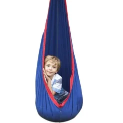 HearthSong HugglePod Original Indoor Or Outdoor Kids' Canvas Hanging Chair With Cushion -Crosley Shop GUEST 211d5a10 898e 4f26 9d7d dc744c8efe08