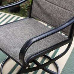 5pc Patio Set With Square Table & Steel 360 Swivel Sling Arm Chairs - Captiva Designs -Crosley Shop GUEST 214f5fd0 10fb 4e8f 8486 e56e7993204e