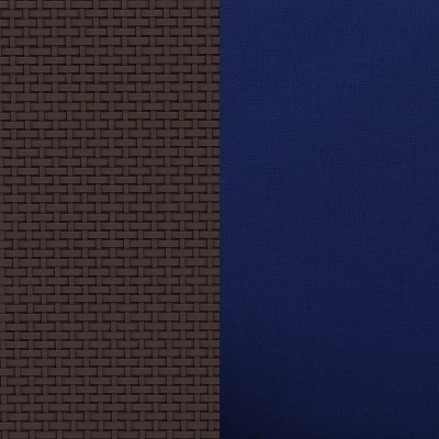 Emma And Oliver Faux Rattan Loveseat With All-Weather Cushions 11 Emma And Oliver Faux Rattan Loveseat With All-Weather Cushions - Image 9