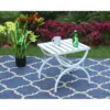 Outdoor Slat Top Coffee Table - White - Captiva Designs -Crosley Shop GUEST 22b996ee 1cf5 4ed1 b35a 3261f3125f83