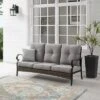 Dahlia Outdoor Steel Sofa Taupe/Matte Black - Crosley 2 Dahlia Outdoor Steel Sofa Taupe/Matte Black - Crosley -Crosley Shop GUEST 238d8466 8d7b 4af5 97a5 791d7a57525d