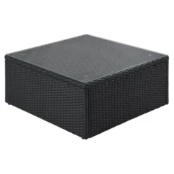 7pc Wicker Patio Seating Set With Cushions & Striped Pillows - Gray - GODEER -Crosley Shop GUEST 284a394b f085 4e6d afcd 898f4aa3ceb3