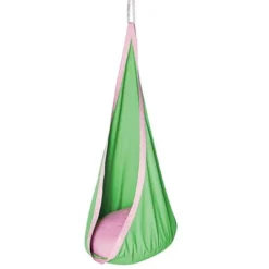 HearthSong HugglePod Original Indoor Or Outdoor Kids' Canvas Hanging Chair With Cushion -Crosley Shop GUEST 287125b2 0742 4e42 b354 15c324dfc08c