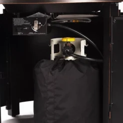 5pc Set With 44" Round Outdoor Aluminum Fire Pit Table & Four Swivel Rocking Chairs & Wind Blocker Lid - Oakland Living -Crosley Shop GUEST 2875abbf a8ef 4b42 8192 81357c6826c1