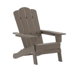 Flash Furniture Newport Adirondack Chair With Cup Holder, Weather Resistant HDPE Adirondack Chair -Crosley Shop GUEST 2b67a79e 9bfb 45df b64e 45d21fbb6e37
