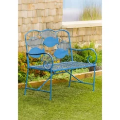 Evergreen Metal School Of Fish Garden Bench -Crosley Shop GUEST 2b9733e5 e70f 499b ad34 52fff15f0d23