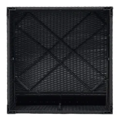 10pc Wicker Patio Sectional Seating Set With Cushion - Black/Beige - GODEER -Crosley Shop GUEST 2bff11b0 59b2 4ae7 9920 88cba315efdf 2