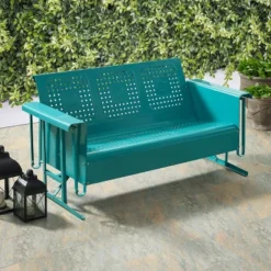 Bates Outdoor Sofa Glider - Turquoise - Crosley -Crosley Shop GUEST 2cae7bd2 dd5a 44cc b9b0 f9814d31cc49