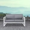 Baltic Patio Loveseat White - Real Flame -Crosley Shop GUEST 2dfb9981 8fe5 4968 9654 618689b90002