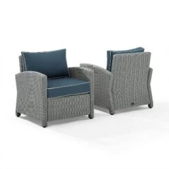 Bradenton 2pc Outdoor Wicker Armchair Set - Crosley -Crosley Shop GUEST 2e1e86e5 00b5 4c2c 88a8 7c766491da6b