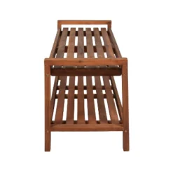 Blane 3-Seat Mid-Century Modern Acacia Wood Slat Outdoor Garden Patio Bench - JONATHAN Y -Crosley Shop GUEST 2ea560ee 7808 4de6 abc6 769560eac063
