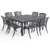 Aviary 9pc Aluminum Dining Set - Antique Matte Black - Christopher Knight Home -Crosley Shop GUEST 3020cf76 b81c 44a3 8845 dd6e04db2710