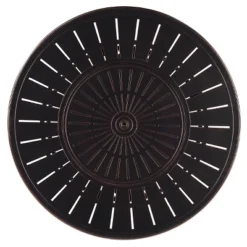 5pc Outdoor Set With 44" Round Aluminum Fire Table Set With 4 Swivel Rocking Chairs & Wind Blocker Lid - Oakland Living -Crosley Shop GUEST 305f7cec 5c0e 4768 b716 4b05d803c8b5 1