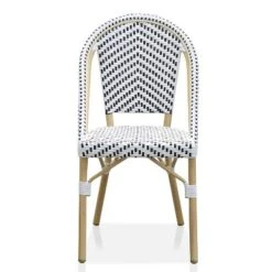 Arna 2pk Wicker Patio Side Chairs - Black/White - MiBasics -Crosley Shop GUEST 31b04448 fc08 49ee af51 ca9f5c43d834