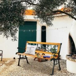 Costway Patio Park Garden Bench Porch Chair Outdoor Deck Cast Iron Hardwood Rose 12 Costway Patio Park Garden Bench Porch Chair Outdoor Deck Cast Iron Hardwood Rose -Crosley Shop GUEST 329c5b4c 4643 49a0 a80a ea151c2be8b7