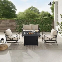 Kaplan 4pc Outdoor Conversation Set With Dante Fire Table - Oatmeal - Crosley 19 Kaplan 4pc Outdoor Conversation Set With Dante Fire Table - Oatmeal - Crosley -Crosley Shop GUEST 32cdfcbb a583 40b6 b840 a79ebbb53fbf