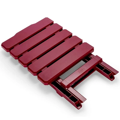 Camco 51684 Portable Indoor Outdoor Camping Picnic Beach Pool Regular Adirondack Plastic Resin Folding Side Table, Red 6 Camco 51684 Portable Indoor Outdoor Camping Picnic Beach Pool Regular Adirondack Plastic Resin Folding Side Table, Red - Image 4