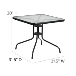 Flash Furniture 5 Piece Outdoor Patio Dining Set - Tempered Glass Patio Table, 4 Flex Comfort Stack Chairs 17 Flash Furniture 5 Piece Outdoor Patio Dining Set - Tempered Glass Patio Table, 4 Flex Comfort Stack Chairs -Crosley Shop GUEST 351fca67 3862 44b4 a6b0 528d996aeb0f
