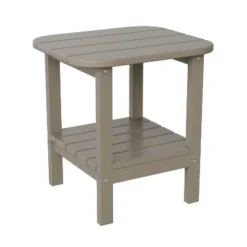 Flash Furniture Newport HDPE 2-Tier Adirondack Side Table - All-Weather - Indoor/Outdoor -Crosley Shop GUEST 354f303a 8b94 44a1 b988 1c409c2a2249