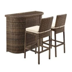 Bradenton 3pc Outdoor Wicker Bar Set - Sand - Crosley 8 Bradenton 3pc Outdoor Wicker Bar Set - Sand - Crosley -Crosley Shop GUEST 35cfee82 b4d4 4a54 97f7 f69ae1b7688c