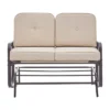Barton Outdoor 2 Person Rocking Patio Glider Bench Swing Loveseat Seating, Beige -Crosley Shop GUEST 375c9b37 efdf 4419 8e50 0fc093a339e1
