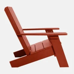 Italica 4pc Outdoor Set With Modern Adirondack Chairs, Double Wider Adirondack Chair & Side Table - Rustick Red - Highwood -Crosley Shop GUEST 382ff3b6 3348 41da b8a2 aaa007a11024