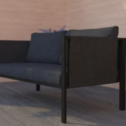 Merrick Lane Outdoor Love Seat/Sofa With Removable Fabric Cushions And Steel Frame -Crosley Shop GUEST 38569a25 ae60 4326 ad84 c1b5d9cb5cd7