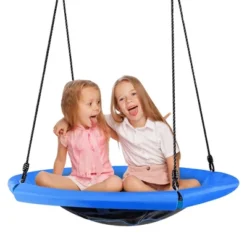 Costway 40'' Nest Tree Swing Outdoor Round Swing For Backyard BlueGreen -Crosley Shop GUEST 38804d52 ba46 442c b524 9e1db5c610fc