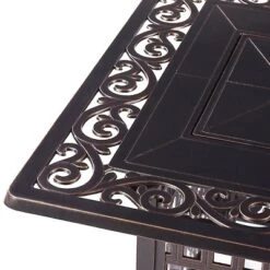 5pc Outdoor Dining Set With 48" Rectangle Fire Table & Deep Seating Swivel Rocking Chairs, Wind Blocker Lid & Covers - Oakland Living 23 5pc Outdoor Dining Set With 48" Rectangle Fire Table & Deep Seating Swivel Rocking Chairs, Wind Blocker Lid & Covers - Oakland Living -Crosley Shop GUEST 39e1ebb5 3245 4a55 9c13 ecbd9bf6f7fb