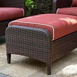 Kiawah Outdoor Wicker Ottoman - Crosley 16 Kiawah Outdoor Wicker Ottoman - Crosley -Crosley Shop GUEST 3a107828 b66a 4c10 98e8 7e9d2f583bff