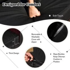 Costway 9PCS Patio Rattan Furniture Set Fire Pit Space-saving W/ Cushion Cover 23 Costway 9PCS Patio Rattan Furniture Set Fire Pit Space-saving W/ Cushion Cover -Crosley Shop GUEST 3a7a637f f68e 46f9 bd25 fa834a3d890f