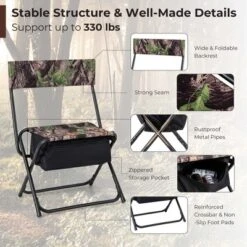 Costway Folding Hunting Chair Foldable Portable Fishing Stool With Storage Pocket -Crosley Shop GUEST 3bd266c9 bfd5 4514 af13 e3cba57dbfee