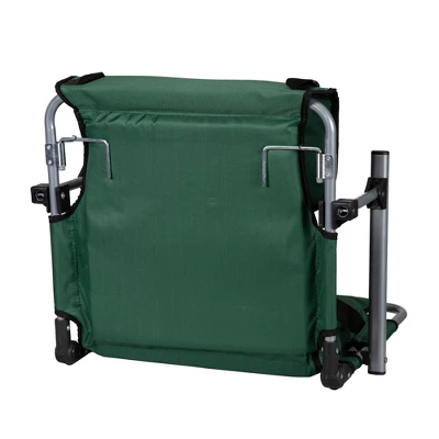 Stansport Folding Stadium Seat With Arms Green/Tan 4 Stansport Folding Stadium Seat With Arms Green/Tan - Image 2
