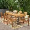 Balfour 9pc Acacia Wood Dining Set - Teak - Christopher Knight Home -Crosley Shop GUEST 3db0b898 0621 4af4 94df 5354eea16e50