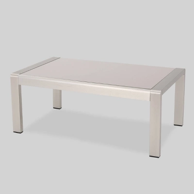 Cape Coral 2pc Aluminum Patio Loveseat & Coffee Table Set - Light Teal - Christopher Knight Home 5 Cape Coral 2pc Aluminum Patio Loveseat & Coffee Table Set - Light Teal - Christopher Knight Home - Image 3