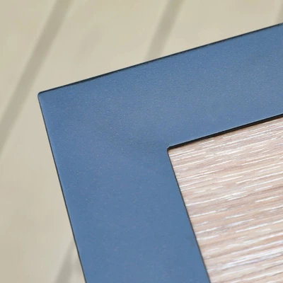 5pc Patio Set With Steel Table & Wicker Rattan Dining Chairs With Cushions - Captiva Designs 6 5pc Patio Set With Steel Table & Wicker Rattan Dining Chairs With Cushions - Captiva Designs - Image 4