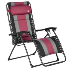 Outsunny XL Oversize Zero Gravity Recliner, Padded Patio Lounger Chair, Folding Chair With Adjustable Backrest, Cup Holder And Headrest For Backyard, Poolside, Lawn 17 Outsunny XL Oversize Zero Gravity Recliner, Padded Patio Lounger Chair, Folding Chair With Adjustable Backrest, Cup Holder And Headrest For Backyard, Poolside, Lawn -Crosley Shop GUEST 3efa5b41 2aab 4d14 a450 ef0633542baf