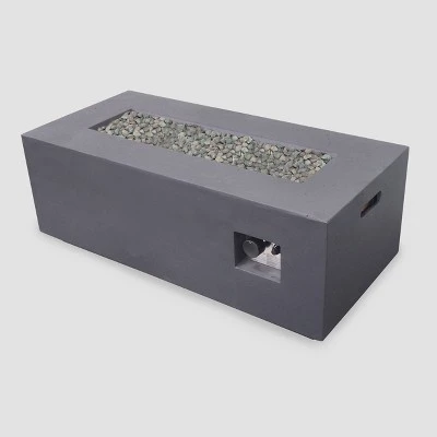 Kalo 5pc Wicker Chat Set With Fire Table - Gray/Light Gray/Dark Gray - Christopher Knight Home 7 Kalo 5pc Wicker Chat Set With Fire Table - Gray/Light Gray/Dark Gray - Christopher Knight Home - Image 5