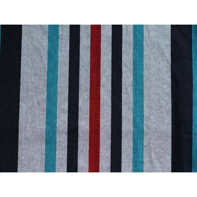 The Hamptons Collection 144” Black And Blue Striped Two Person Brazilian Style Hammock 6 The Hamptons Collection 144” Black And Blue Striped Two Person Brazilian Style Hammock - Image 4