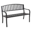 Costway 50'' Patio Garden Bench Park Yard Outdoor Furniture Steel Slats Porch Chair Seat 1 Costway 50'' Patio Garden Bench Park Yard Outdoor Furniture Steel Slats Porch Chair Seat -Crosley Shop GUEST 40cbb2c8 16d6 45ca b8a8 027e919f0322