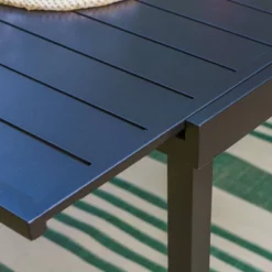 Captiva Designs 9pc Steel Outdoor Patio Dining Set With Extendable Table & Wicker Rattan Chairs With Cushions -Crosley Shop GUEST 4302c18e 4f07 43c3 91e2 cc8172dae761