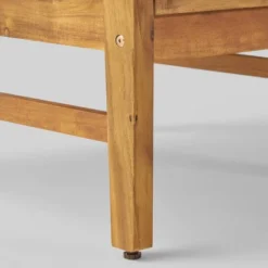 Illona 7pc Acacia Wood V-Shaped Sofa & Square Fire Table Set Teak/Crme/Light Gray- Christopher Knight Home -Crosley Shop GUEST 43c86d72 a06d 40d5 a9f9 68e441d4e287