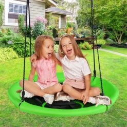 Costway 40'' Nest Tree Swing Outdoor Round Swing For Backyard BlueGreen -Crosley Shop GUEST 45d3794e c2f4 4242 8149 871ac08807d7
