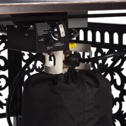 5pc Outdoor Dining Set With 48" Rectangle Fire Table & Deep Seating Swivel Rocking Chairs, Wind Blocker Lid & Covers - Oakland Living 24 5pc Outdoor Dining Set With 48" Rectangle Fire Table & Deep Seating Swivel Rocking Chairs, Wind Blocker Lid & Covers - Oakland Living -Crosley Shop GUEST 4899c095 98b2 4540 9073 b6c68de78e77