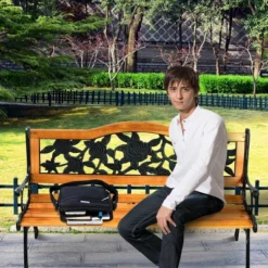 Patio Park Garden Bench Porch Path Chair Furniture Cast Iron Hardwood 14 Patio Park Garden Bench Porch Path Chair Furniture Cast Iron Hardwood -Crosley Shop GUEST 499d2d28 bfb7 4687 8bf5 8fb7c74de4c4