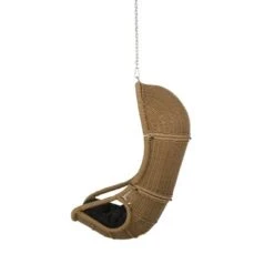 Orville Indoor/Outdoor Wicker Hanging Chair With 8' Chain - Light Brown/Dark Gray - Christopher Knight Home -Crosley Shop GUEST 49eb54ac 3dc4 4992 a3cd 09e77d4cf4c5