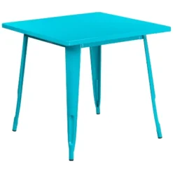 Merrick Lane Nash 31.5" Square Metal Table For Indoor And Outdoor Use -Crosley Shop GUEST 49ffe59f a5f6 4b1b 9b96 083ab439f598