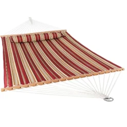 Sunnydaze Decor Sunnydaze Two-Person Quilted Fabric Hammock With Spreader Bars - 450 Lb Weight Capacity -Crosley Shop GUEST 4a241099 8cc2 439b 80a9 8ca42d287fa6