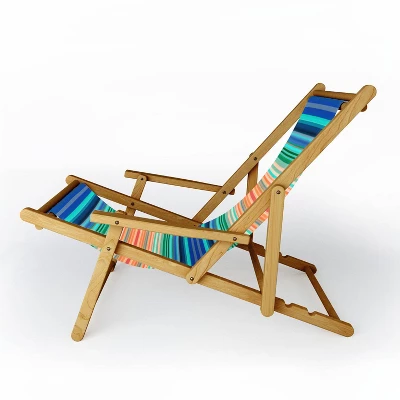 Sheila Wenzel-Ganny Bold Stripes Sling Chair - Blue/Orange - Deny Designs 3 Sheila Wenzel-Ganny Bold Stripes Sling Chair - Blue/Orange - Deny Designs