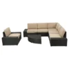 Santa Cruz 7pc Wicker Sofa Set With Cushions - Christopher Knight Home 1 Santa Cruz 7pc Wicker Sofa Set With Cushions - Christopher Knight Home -Crosley Shop GUEST 4b0094b5 7a90 4284 8442 9defdc0bbe38